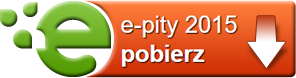 Grafika z logotypem e-pity oraz napis e-pity 2015 pobierz.