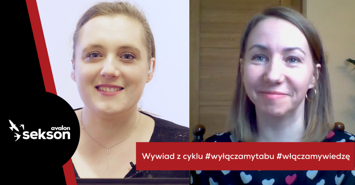 Na grafice screen z rozmowy z Danuta Krasoń i napis Wywiad z cyklu #wyłączamytabu #włączamywiedzę.