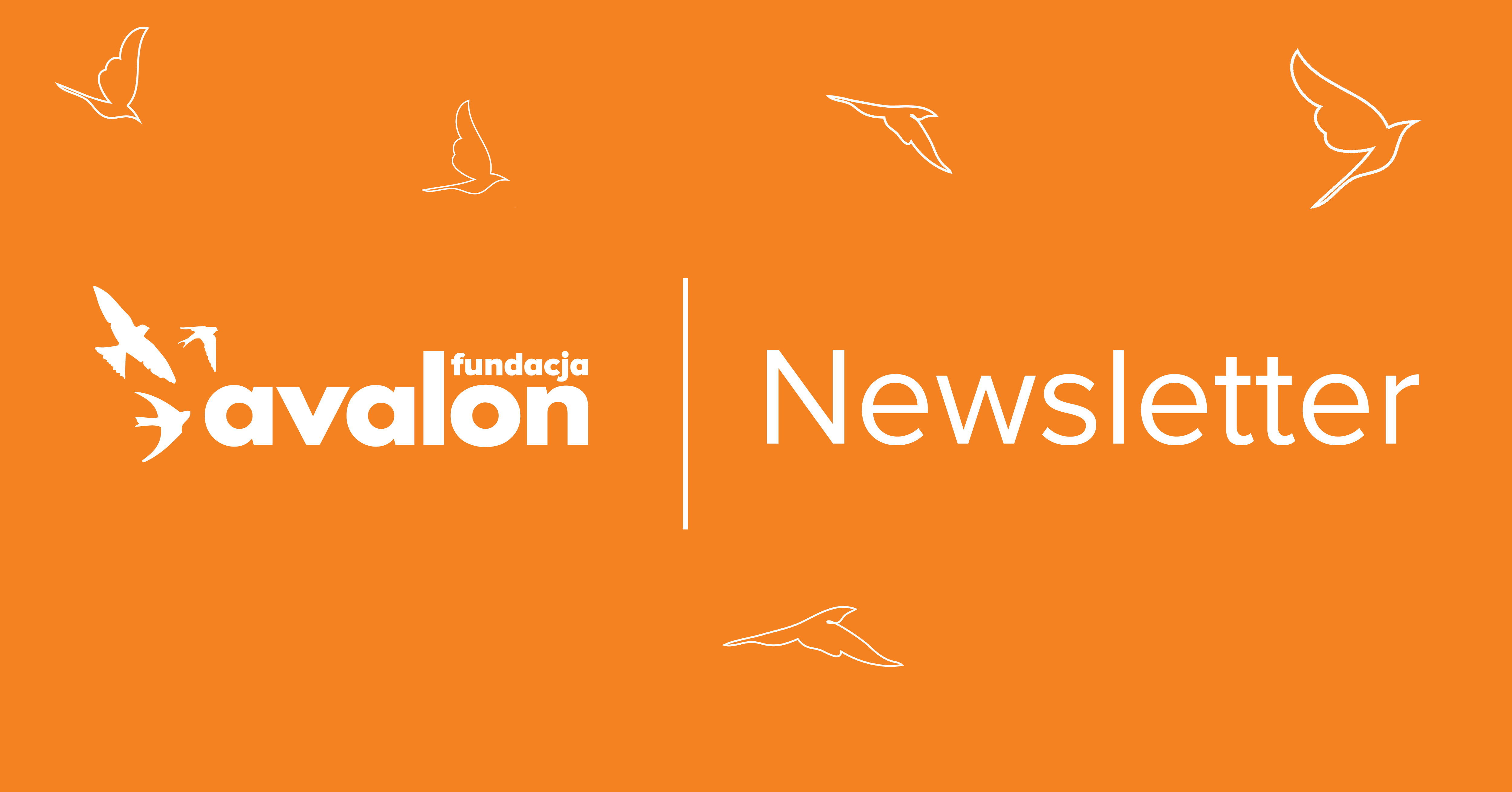 Na grafice logotyp Fundacji Avalon i napis Newsletter