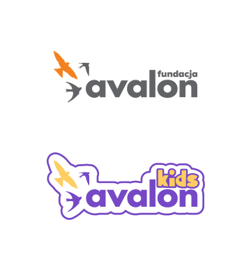 Logotypy Fundacji Avalon oraz Avalon Kids