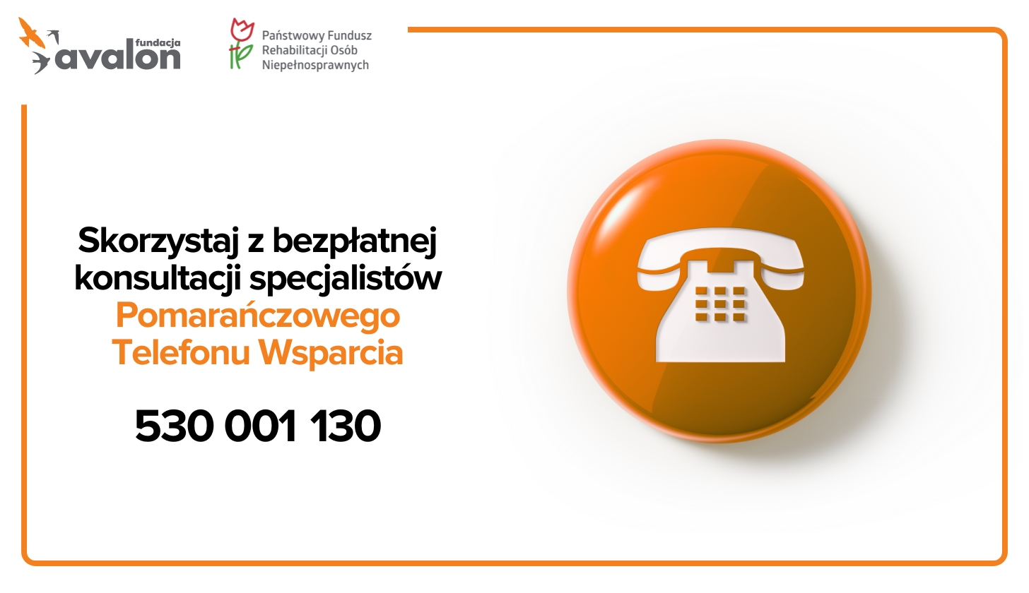 Ikonka pomarańczowego telefonu