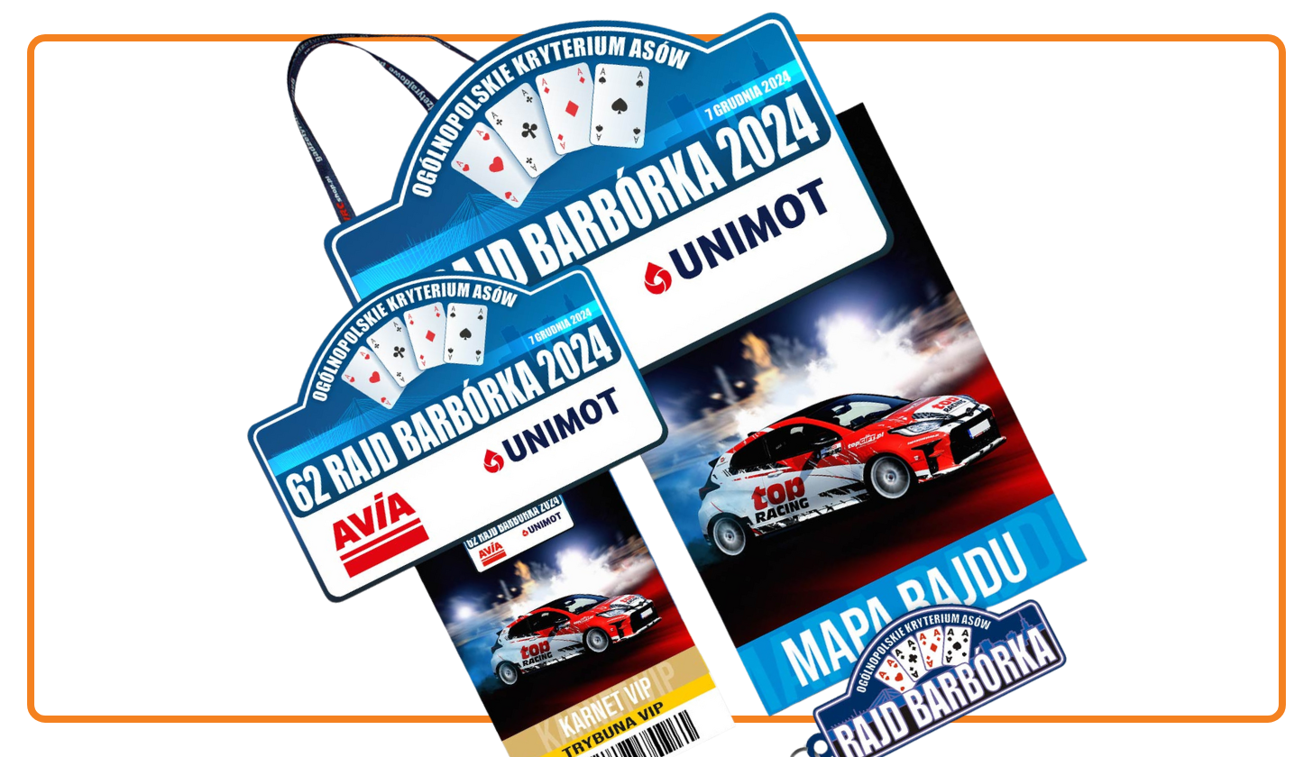 Zdjęcie wejściówek na rajd barbórka 2024