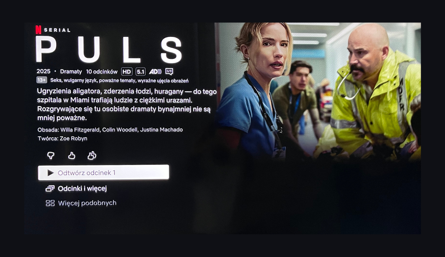kard z serialu z tytułem i opisem z netflixa