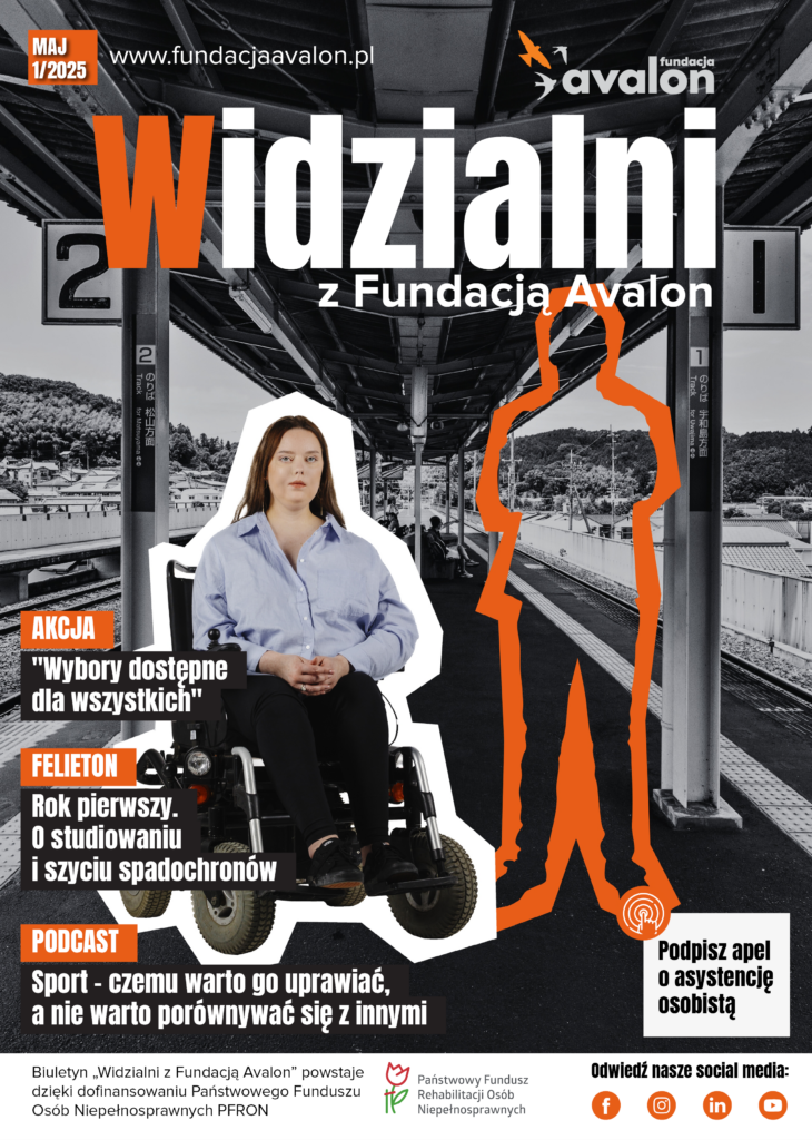 Okładka biuletynu widzialni z Fundacją Avalon