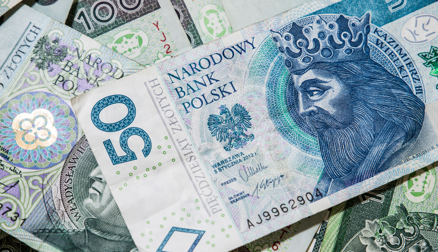 Rozrzucone banknoty