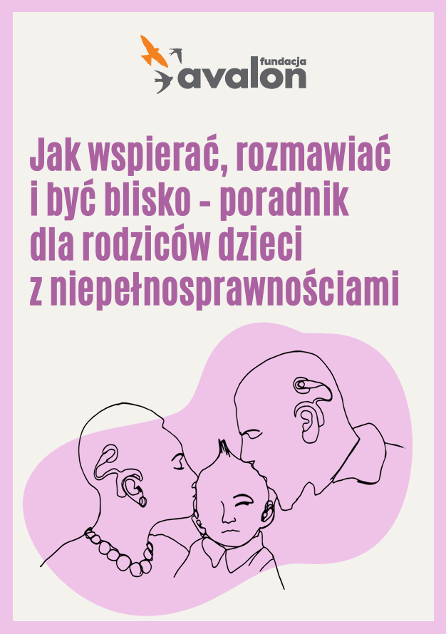 Okładka poradnika dla rodziców dzieci z niepełnosprawnościami