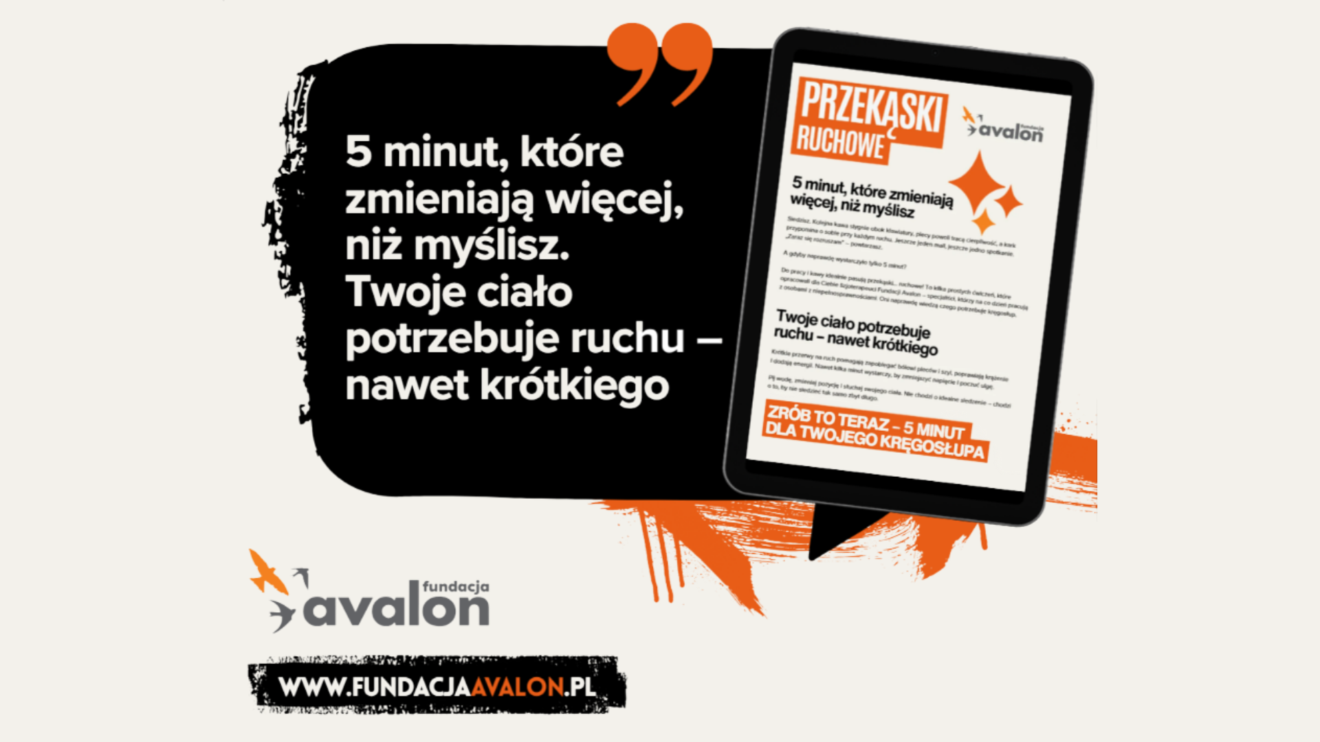 baner promujący przekąski ruchowe
