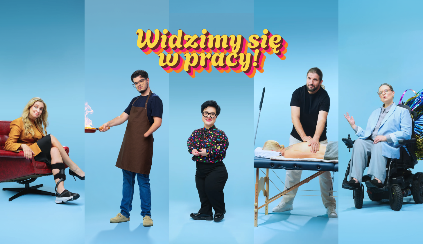 baner kampanii społecznej, widzimy się w pracy.