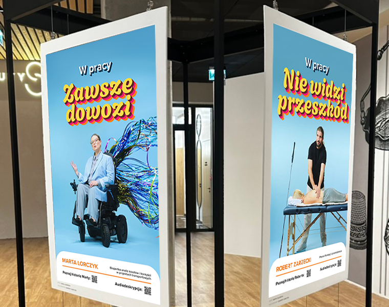 zdjęcia plansz z wystawy Widzimy się w pracy
